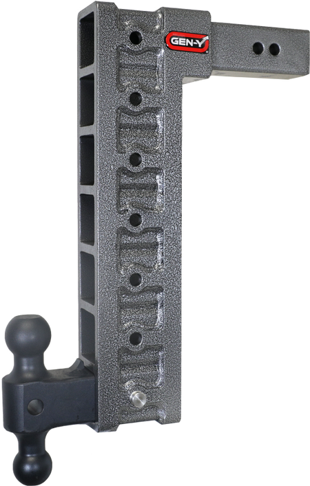 Gen-Y Mega Duty 2.5in Shank 18in Drop 3K TW 21K Hitch w/GH-061 Dual-Ball/GH-0101 Stabilizer Kit
