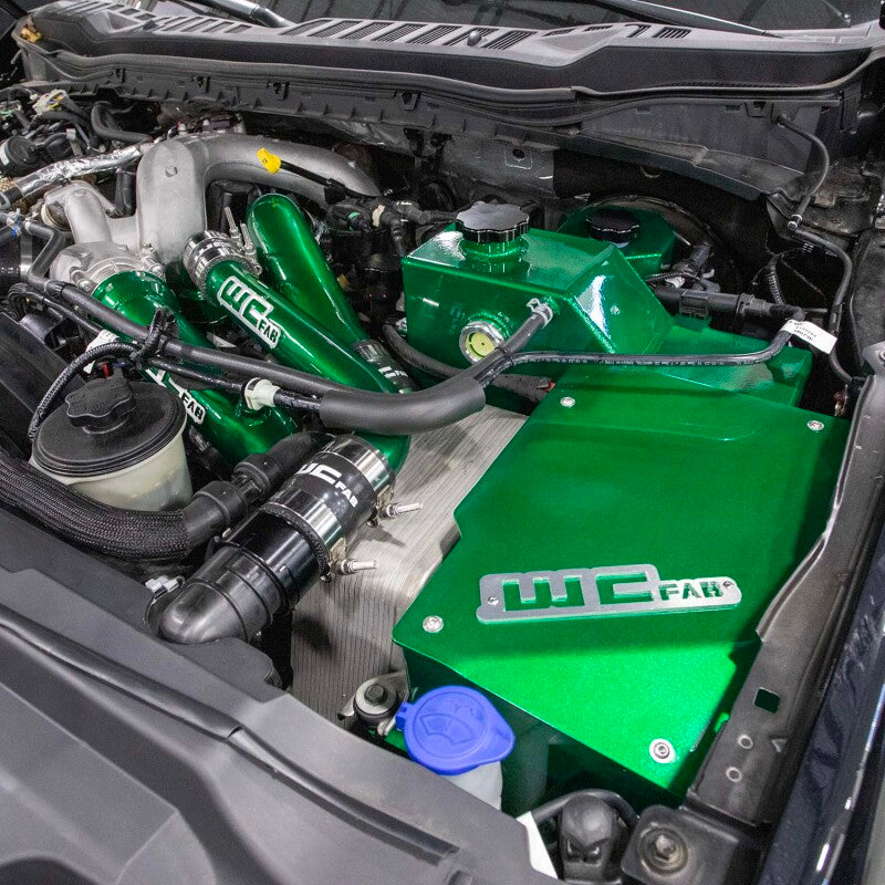 Wehrli 17-25 Ford Power Stroke 6.7L Coolant Tank & Battery Box - Sparkle Granny Smith