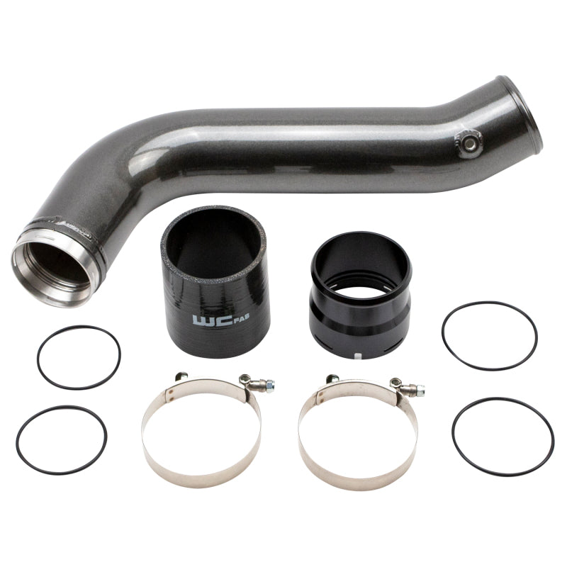 Wehrli 20-26 GM Duramax L5P Passenger Side 3.5in Intercooler Pipe - Kiwi Green