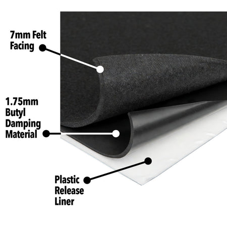 DEI Universal Boom Mat Acoustic Tiles - 17 sq. ft. - 8 Pack