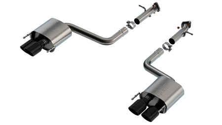 Borla 15-24 Lexus RC F Axle-Back Exhaust System S-Type - Black Chrome