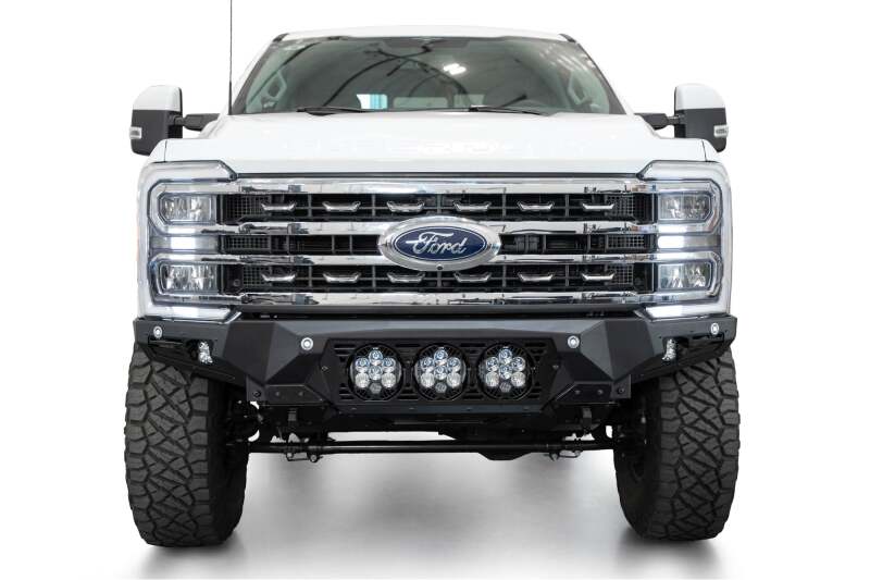 Addictive Desert Designs 2023+ Ford F-250/F-350 Bomber Front Bumper (w/ 3 Baja Designs LP6 Mounts)