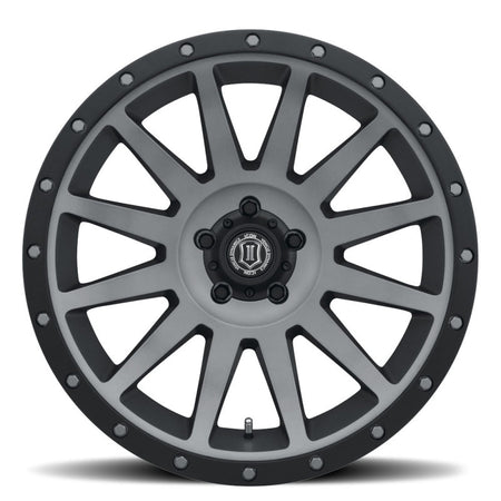 ICON Compression 20x10 5x150 -19mm Offset 4.75inBS Titanium Wheel
