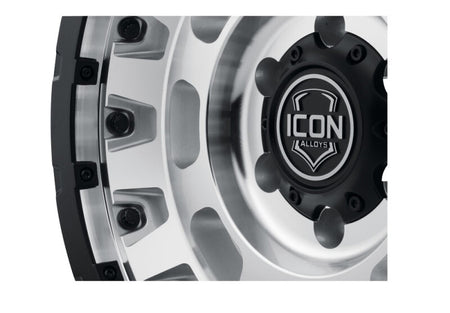 Icon Hammer Pro 17x8.5 / 6x5.5 / 0mm / 4.75in BS - Silver Machined