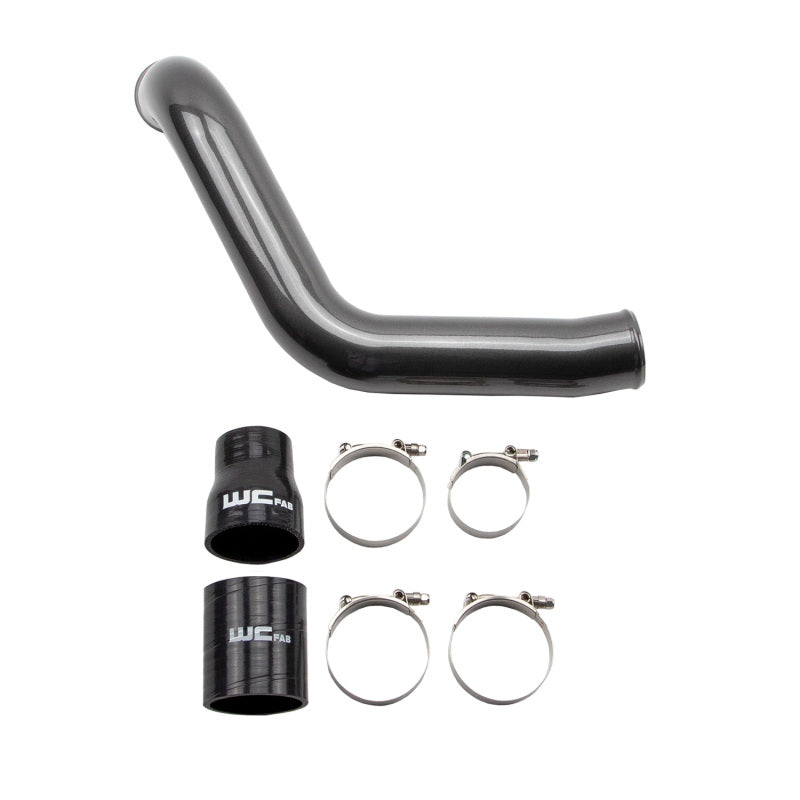 Wehrli 04.5-05 GM Duramax LLY Passenger Side 3in Intercooler Pipe - Fine Texture Black