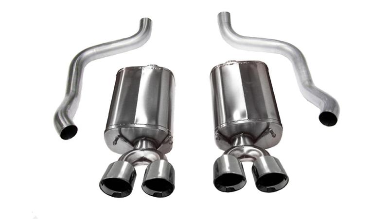 Corsa 2006-2013 Chevrolet Corvette C6 Z06 7.0L V8 Polished Sport Axle-Back Exhaust