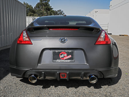 aFe Takeda 09-20 Nissan 370z 2-1/2 IN 304 Stainless Steel Cat-Back Exhaust System w/ Blue Flame Tip
