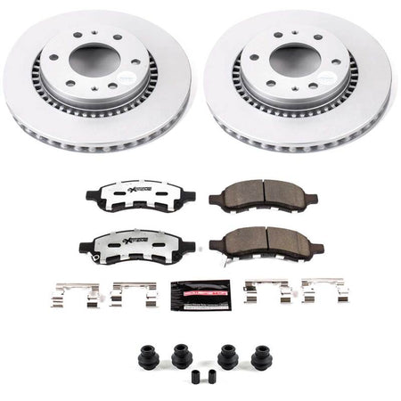 Power Stop 06-07 Buick Rainier Front Z36 Coated Truck & Tow Brake Kit
