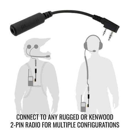Rugged Radios ENDURO Moto Kit w/ RDH - Business Band Radio