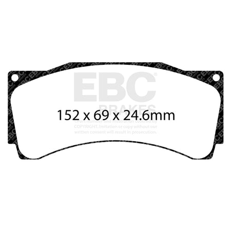EBC Racing Alcon CAR89 (25mm Brake Pad) SR-11 Sintered Race Brake Pads