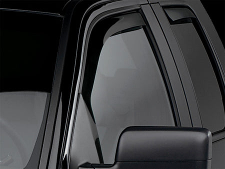 WeatherTech 04-08 Ford F150 Super Cab Front & Rear Side Window Deflectors - Dark Smoke