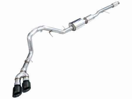 AWE Tuning 2021+ GMC Suburban/Yukon XL 5.3L 0FG Side Exit Catback Exhaust - Diamond Black Tips