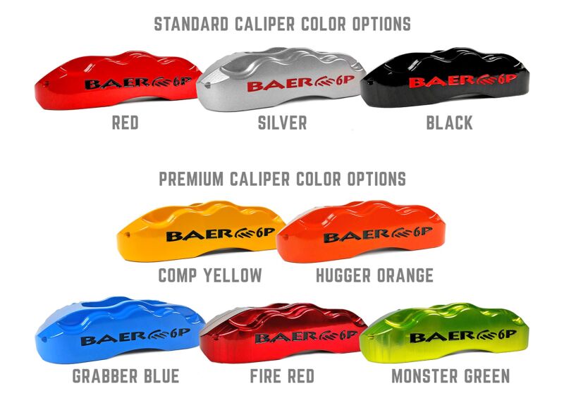 Baer Brakes 58-70 Chevrolet Biscayne STD Studs 13in Track4 Front SDZ Brake Kit - Fire Red