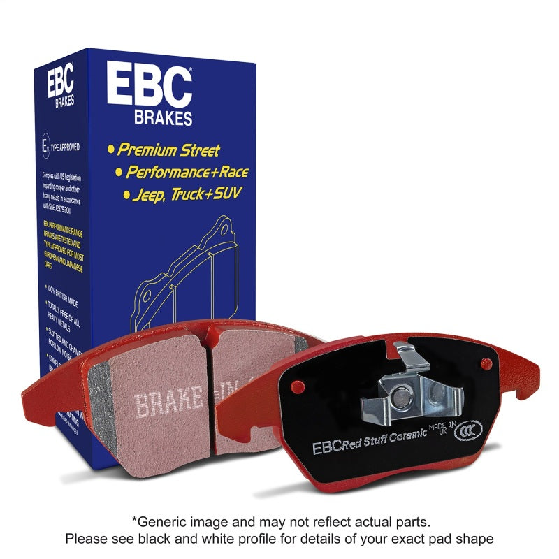 EBC 08-17 Audi R8 / 04-14 Lamborghini Gallardo Redstuff Rear Brake Pads