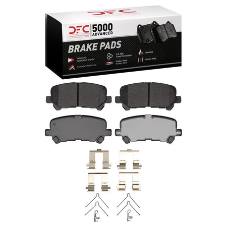DFC 07-25 Acura ZDX Rear 5000 Advanced Ceramic Brake Pads and Hardware Kit