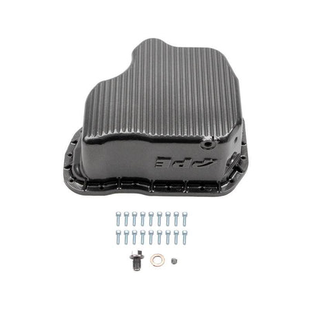 Wehrli 01-10 GM Duramax WCFab X PPE High Capacity Aluminum Oil Pan - Sparkle Bomber Orange
