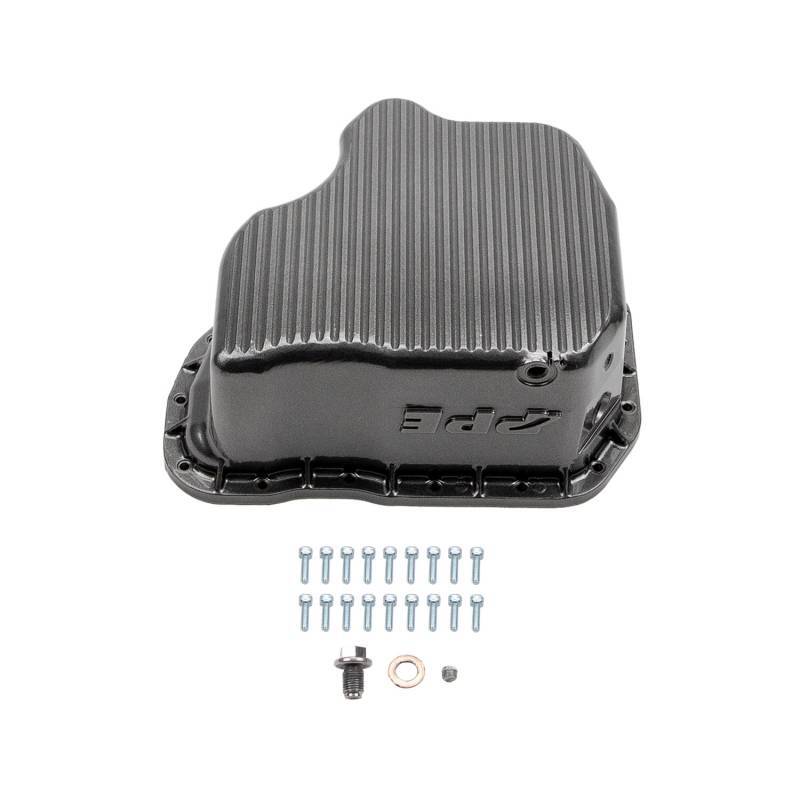 Wehrli 01-10 GM Duramax WCFab X PPE High Capacity Aluminum Oil Pan - Gun Metal