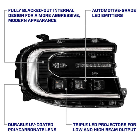 Form Lighting 22-24 Ford Maverick Sequential LED Projector Headlights (Pair)
