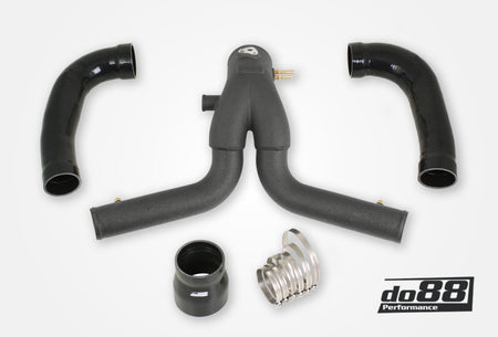 do88 13-15 Porsche 911 Turbo/Turbo S (991.1) Y-Pipe for do88 Intercooler - Black