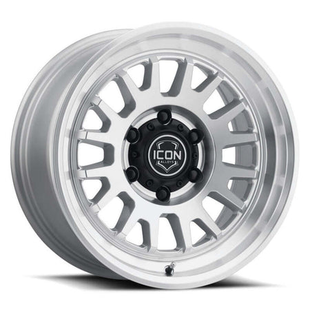 ICON Anza 17x8.5 / 6x5.5 / 25mm / 5.75in BS Silver Machined Wheel