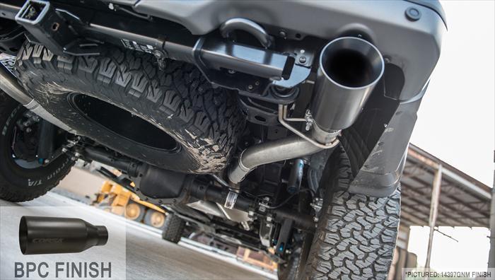 Corsa 2017-2020 Ford F-150 Raptor 3.5L Sport Cat-Back Dual Rear Exit w/ 5in Matte Black Tip