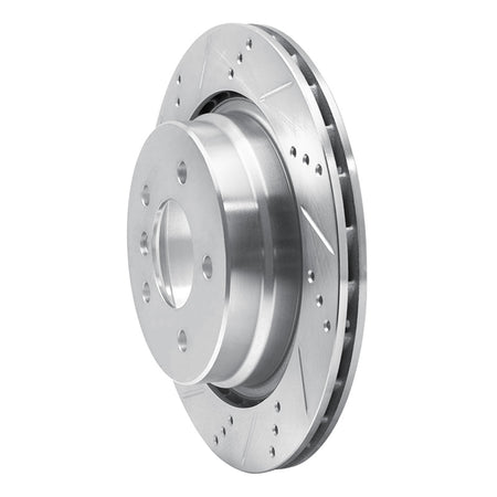 R1 95-99 BMW M3 E36 Right Rear Drilled & Slotted Silver Brake Rotor