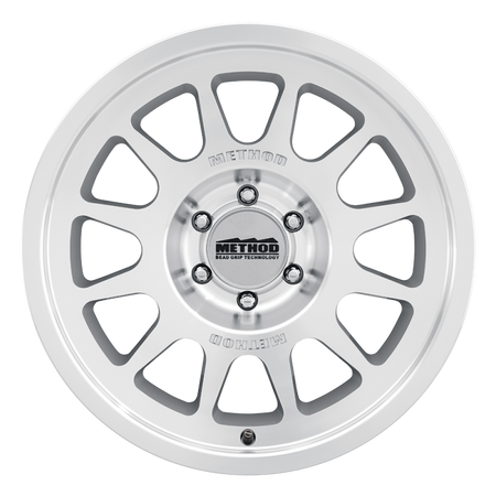 Method MR703 Bead Grip 20x9 -12mm Offset 5x5 71.5mm CB - Machined Clear Coat