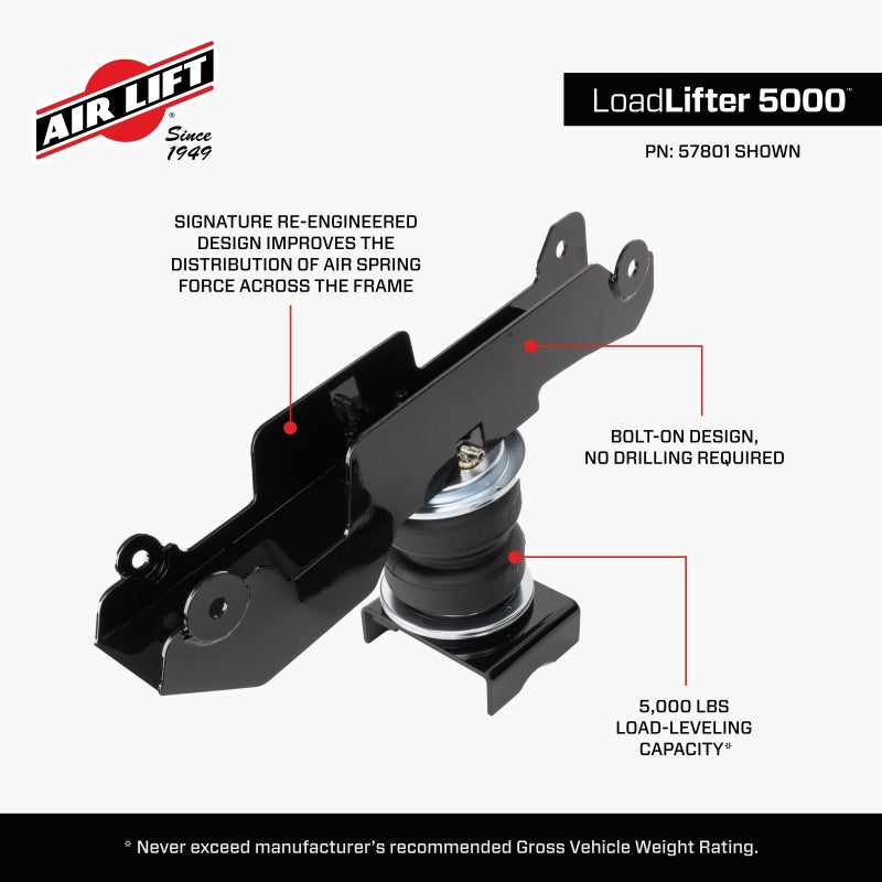 Air Lift 19-24 Mercedes Sprinter Loadlifter 5000 Air Spring Kit