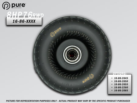 Pure Drivetrain 8HP76 High Performance Billet Race Torque Converter - 26/50 Stator - RWD