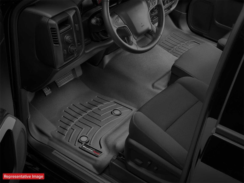 WeatherTech 24-26 Toyota Tacoma Hybrid Double Cab Rear Floor Liner - Black