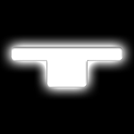 ORACLE Lighting Universal Illuminated LED Letter Badges - Matte Wht Surface Finish - T