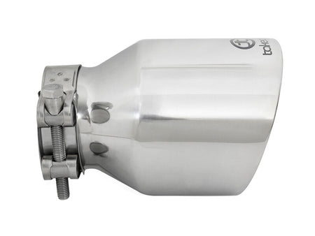 aFe Takeda Universal Exhaust Tip 2-1/2 IN Inlet x 4 IN Outlet x 6 IN L- Polished