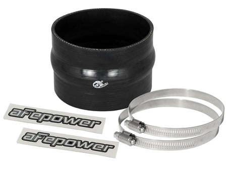 aFe Magnum FORCE Intake Coupling Kit (4 IN ID x 3 IN L) Straight Coupler w/ Hump - Black