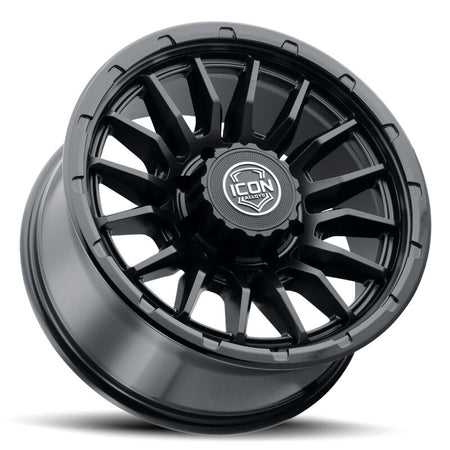 ICON Alloys Cajon 20x9 / 8x180 / 12mm / 5.5in BS Double Black Wheel