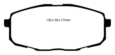 EBC 09-12 Hyundai Elantra 2.0 Touring Redstuff Front Brake Pads