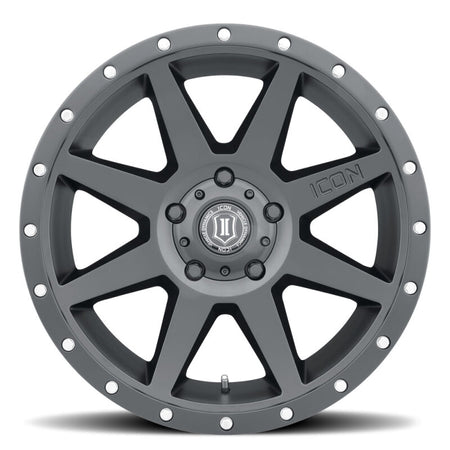 ICON Rebound 20x9 / 6x5.5 / 16mm / 5.625in BS Satin Black Wheel