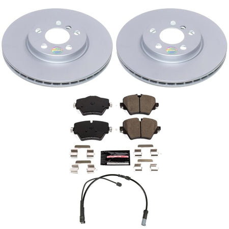 Power Stop 22-24 Mini Cooper Front Z23 Coated Brake Kit