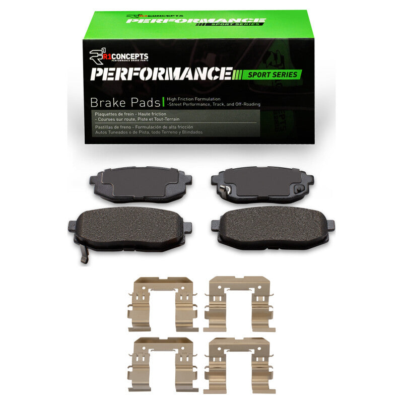 R1 2006-2025 Scion FR-S Rear R1 Performance Sport Pads & Hardware Kit