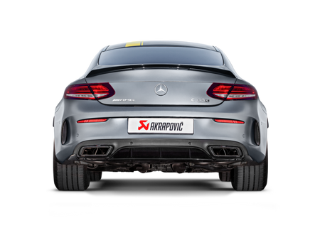 Akrapovic 16-17 AMG C63 Coupe Evolution Line Cat Back (Titanium) w/ Carbon Tips (Req. Link Pipe)