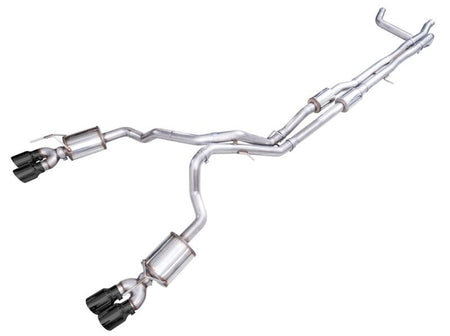 AWE 2021+ Chevy Suburban/GM Yukon XL 6.2L 0FG Edition Cat Back Exhaust - Quad Diamond Chrome Tips