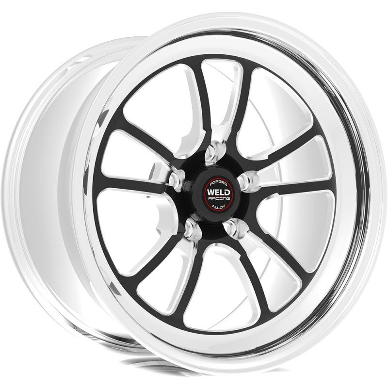 Weld S70 18x7 / 5x4.75 BP / 4.1in. BS Black Wheel (High Pad) - Non-Beadlock