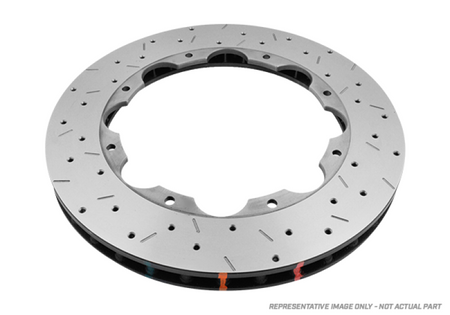 DBA 13-17 SRT Viper Except TA Package Rear 5000 Series Drilled & Slotted Ring