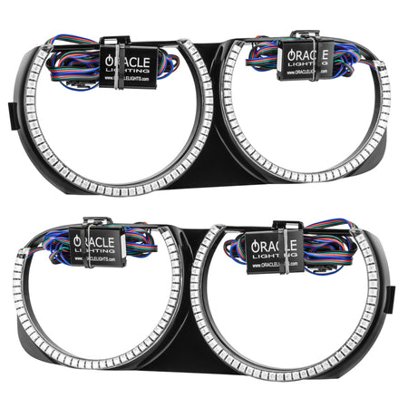 Oracle 15-21 Dodge Challenger Pre-Installed Halo Headlight Bezel - w/o Controller