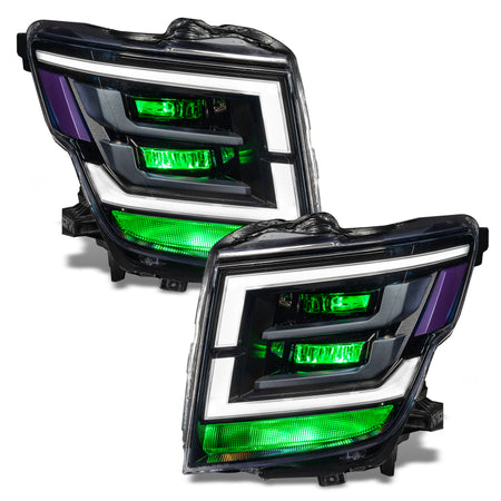 Oracle 21-22 Nissan Titan Demon Eye RGB Headlight Upgrade Kit - ColorSHIFT w/o Controller