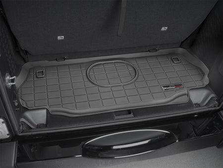 WeatherTech 15-16 Jeep Wrangler w/ Alpine Premium (Trim Required for Subwoofer) Cargo Liner - Black