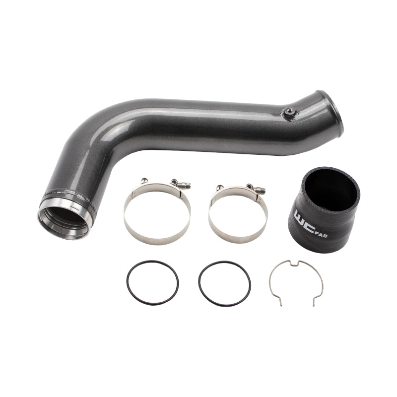Wehrli 17-19 GM Duramax L5P Passenger Side 3.5in Intercooler Pipe - Sparkle Granny Smith