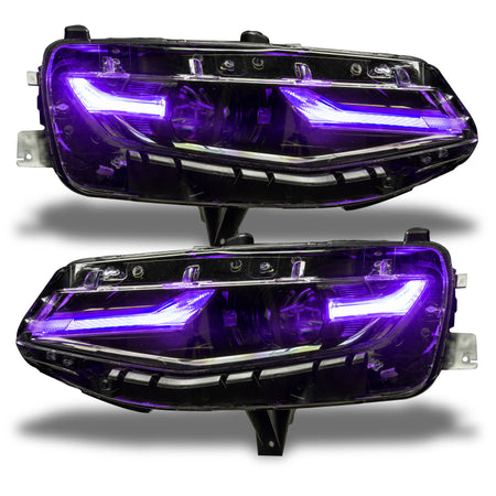 Oracle 19-21 Chevy Camaro LS/LT RGB+A Headlight DRL Kit - ColorSHIFT w/o Controller