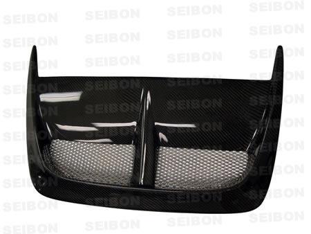 Seibon 08-09 Mitsubishi Evo X Carbon Fiber Hood Scoop - Only Fits OEM Hoods (Not Seibon Hoods)