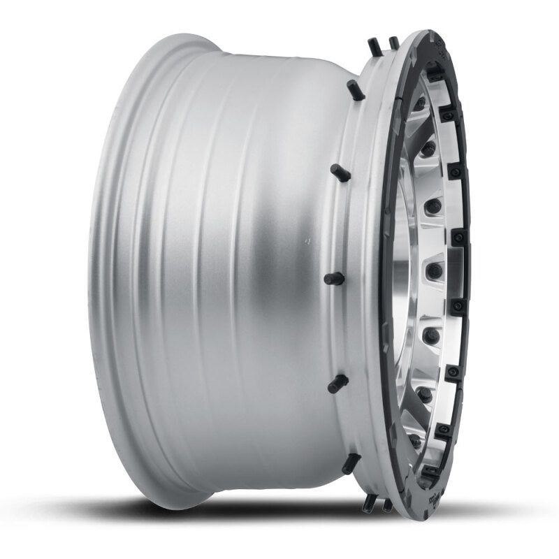 Icon Hammer Pro 17x8.5 / 5x5 / -6mm / 4.5in BS - Silver Machined