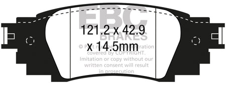 EBC 2021+ Lexus ES250 2.5L Greenstuff Rear Brake Pads